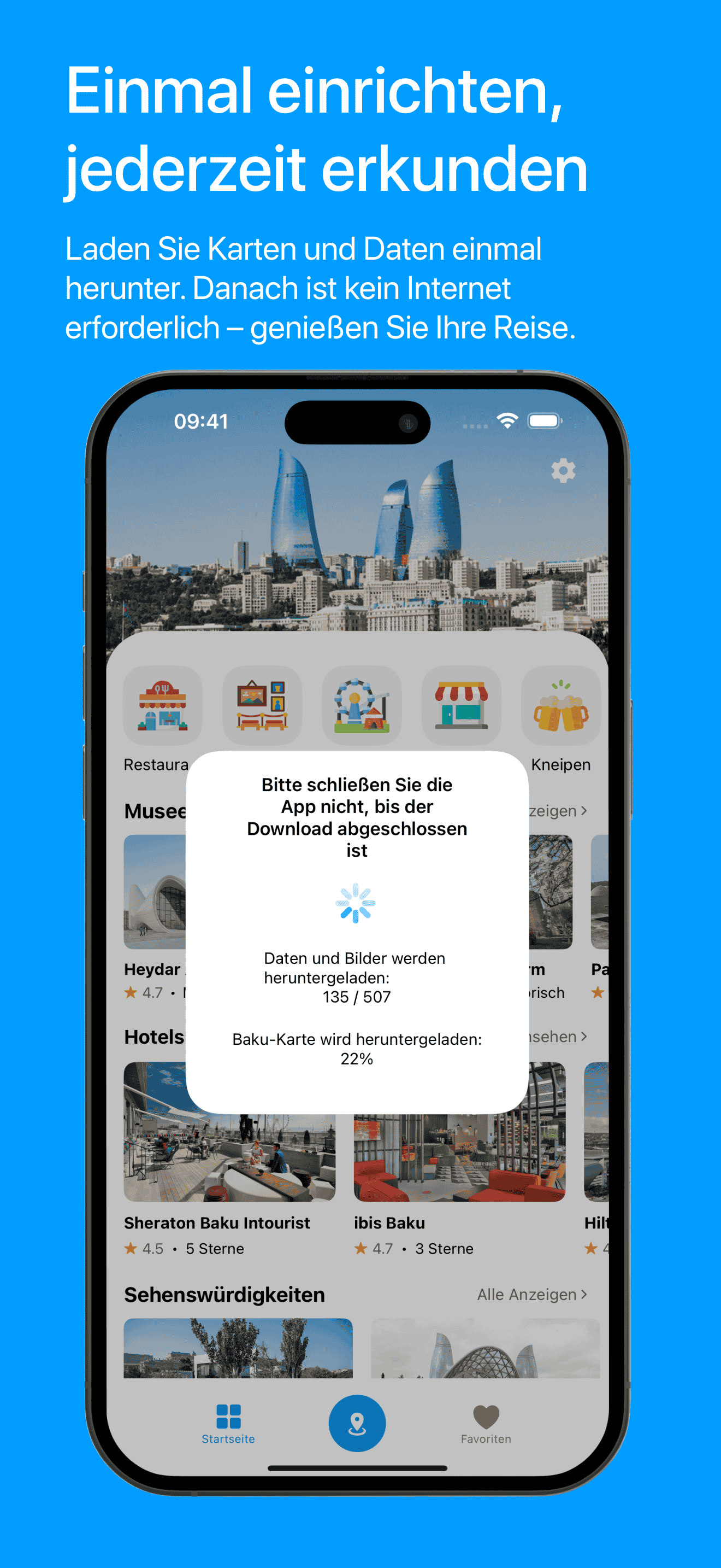 Visit Baku First Initialization Screenshot
