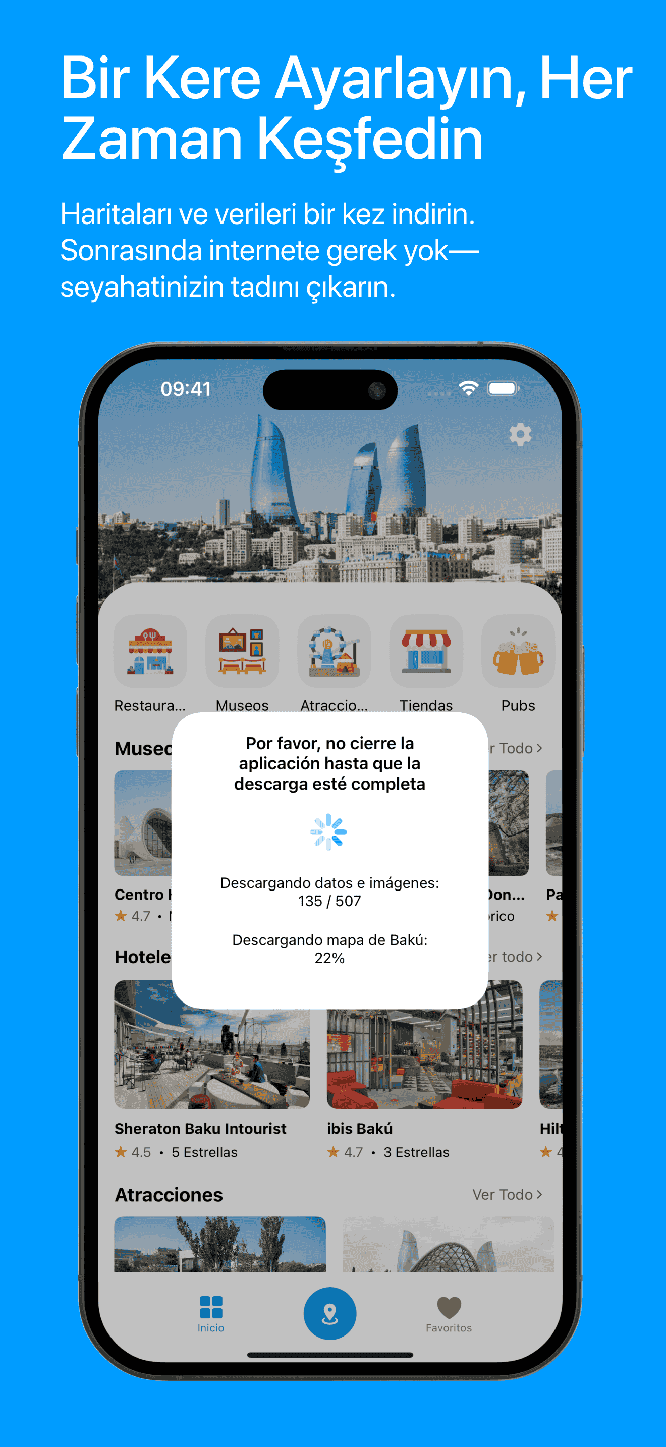 Visit Baku First Initialization Screenshot