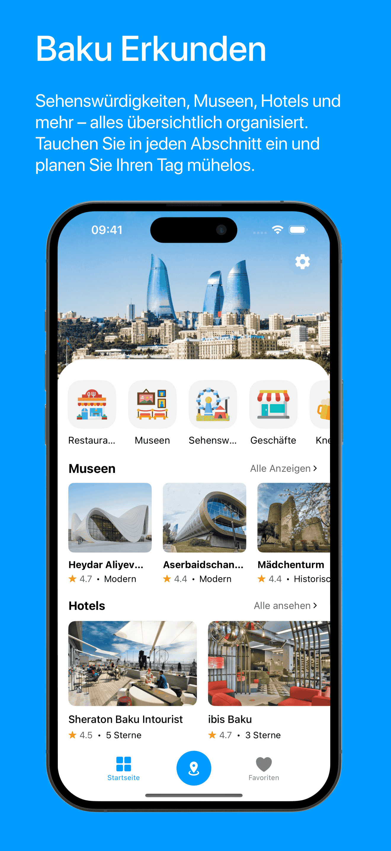 Visit Baku Main Page Screenshot