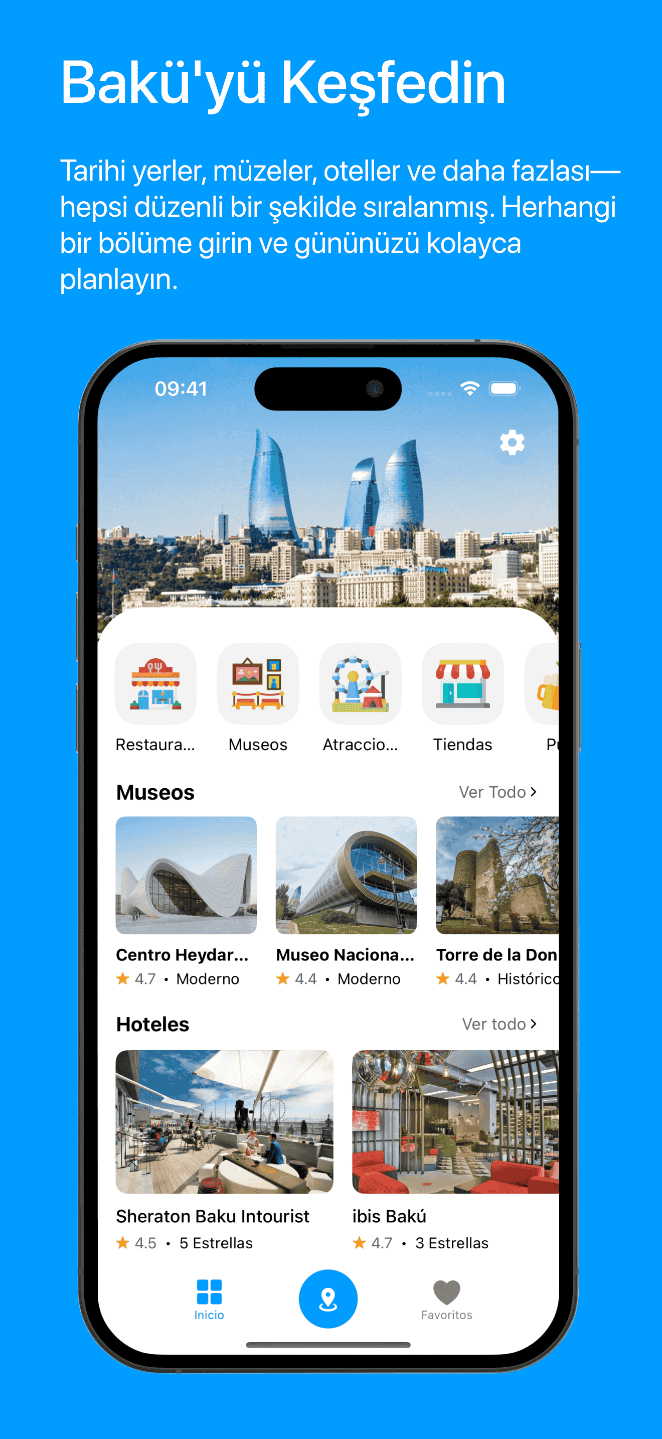 Visit Baku Main Page Screenshot