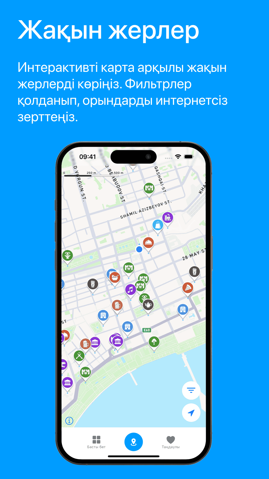 Visit Baku Map Page Screenshot