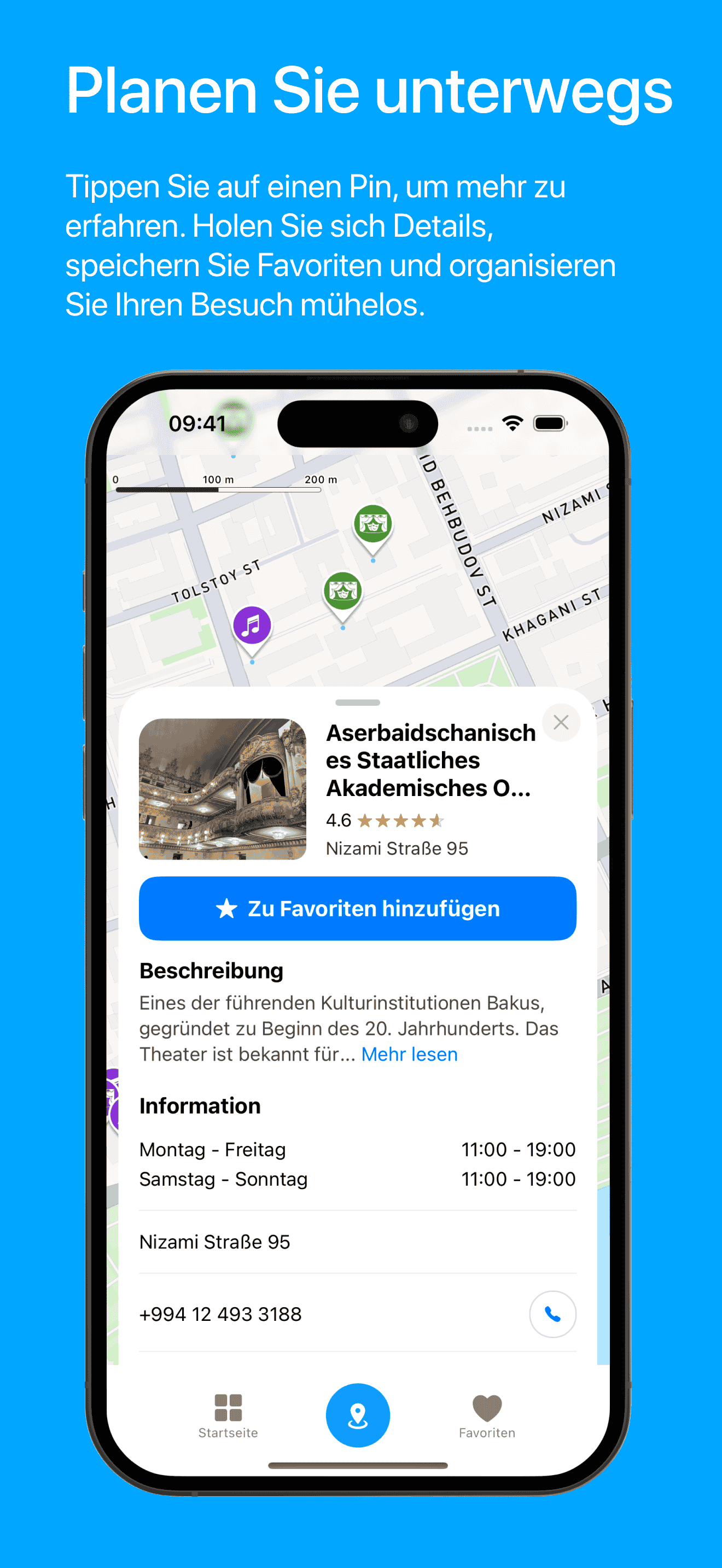 Visit Baku Map Sheet Screenshot