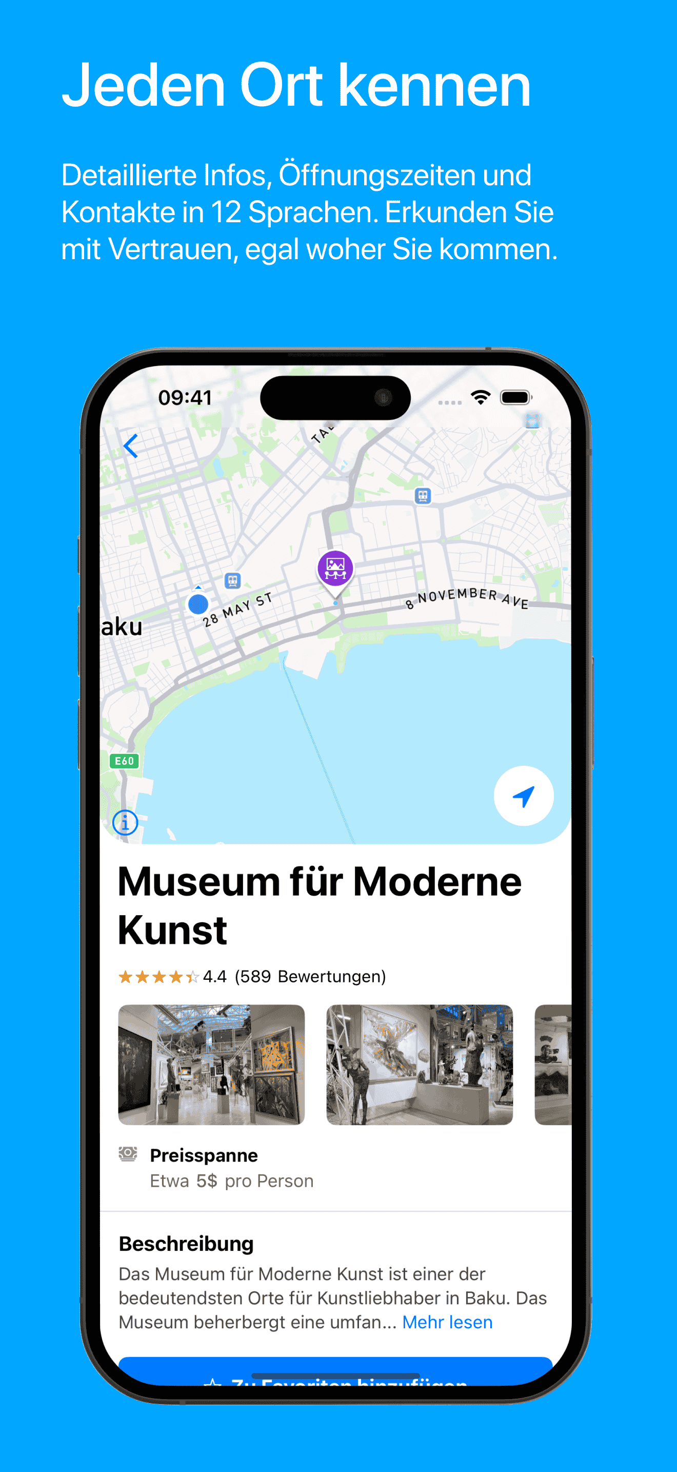 Visit Baku Place Page Screenshot
