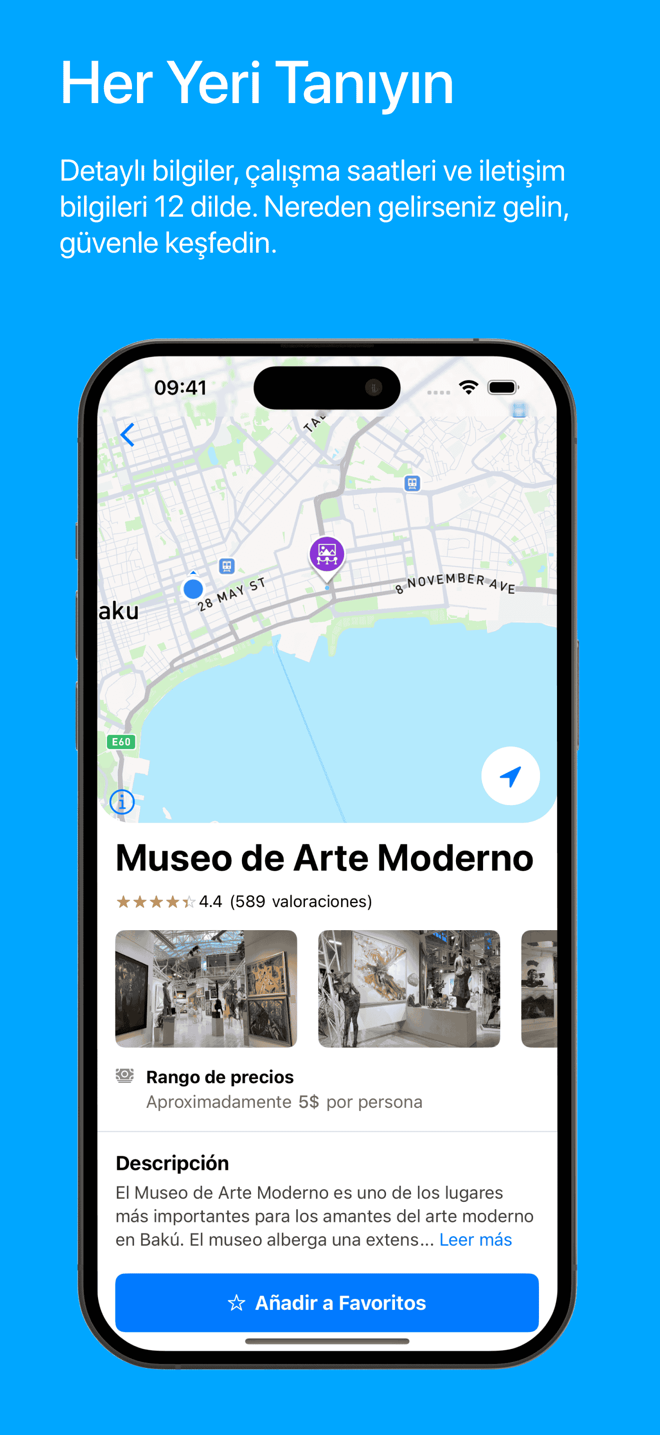 Visit Baku Place Page Screenshot