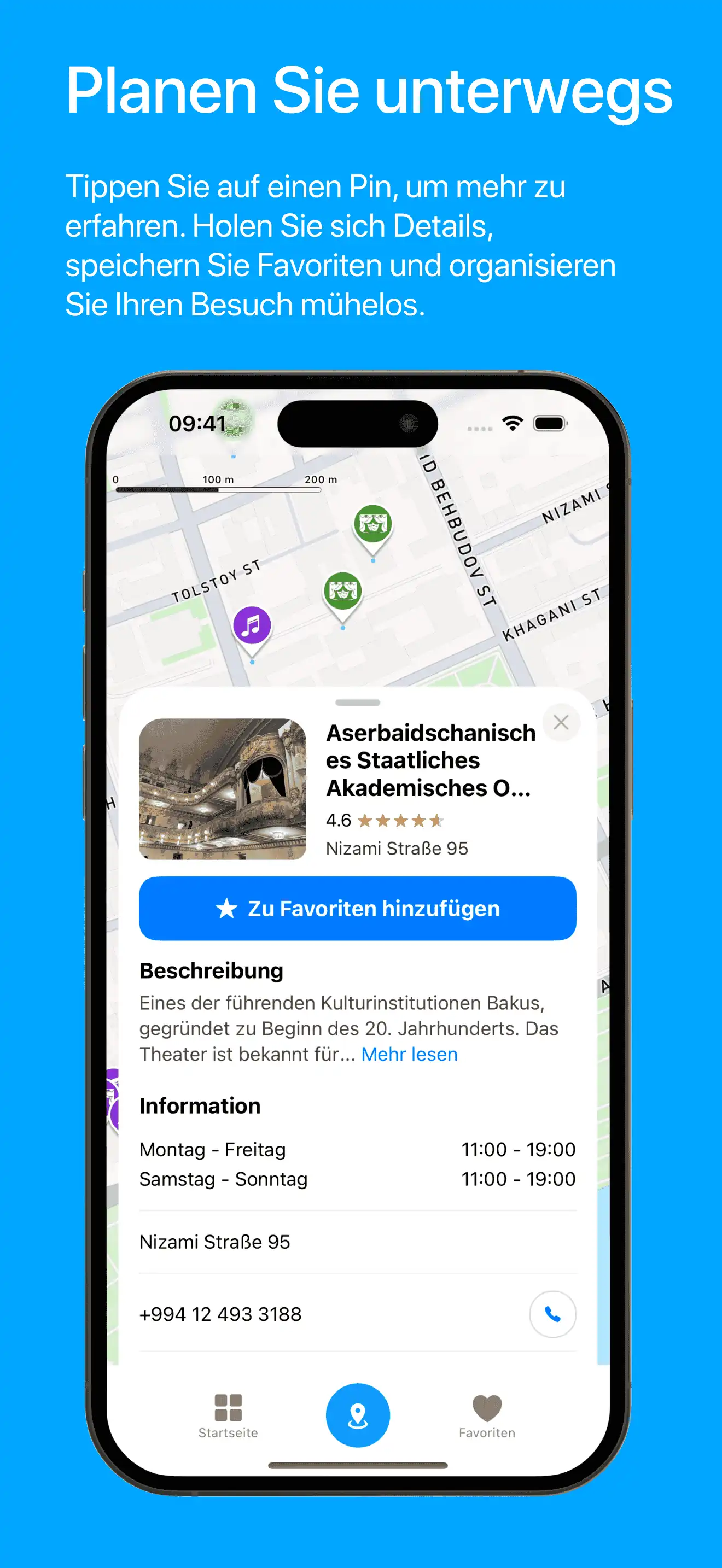 visit baku map sheet screenshot