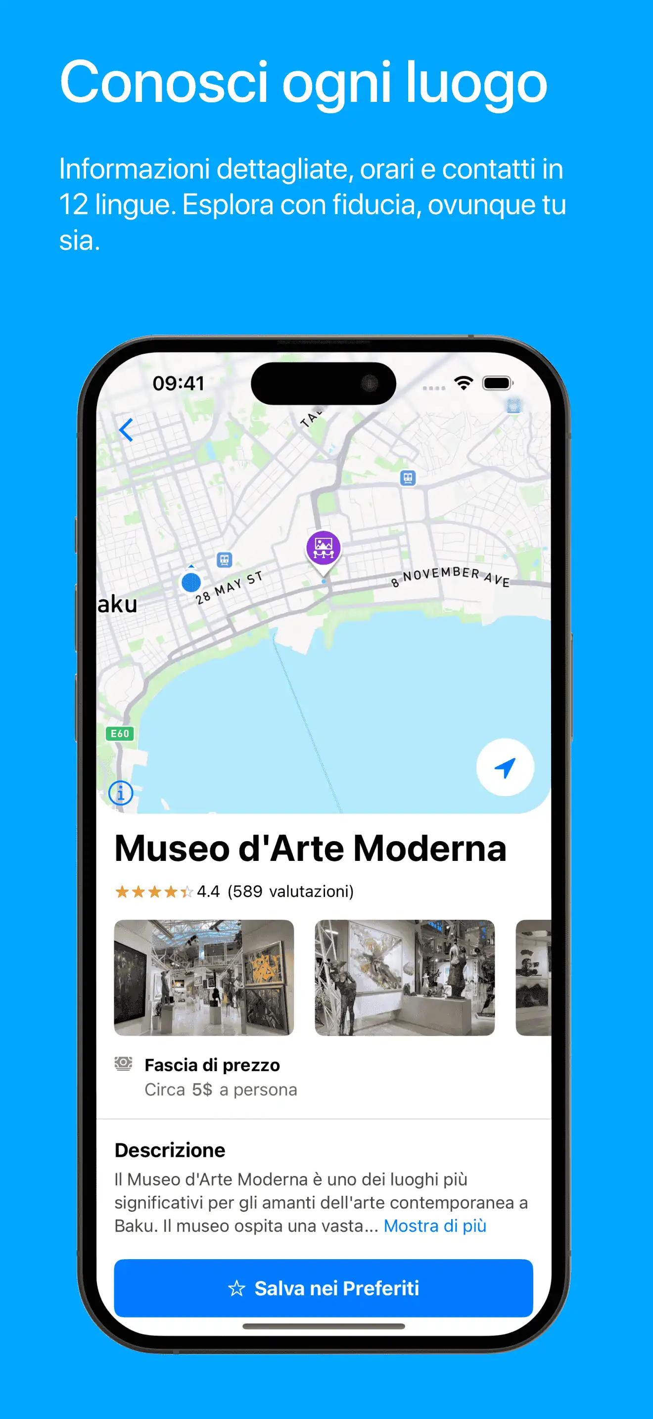 Visit Baku Place Page Screenshot