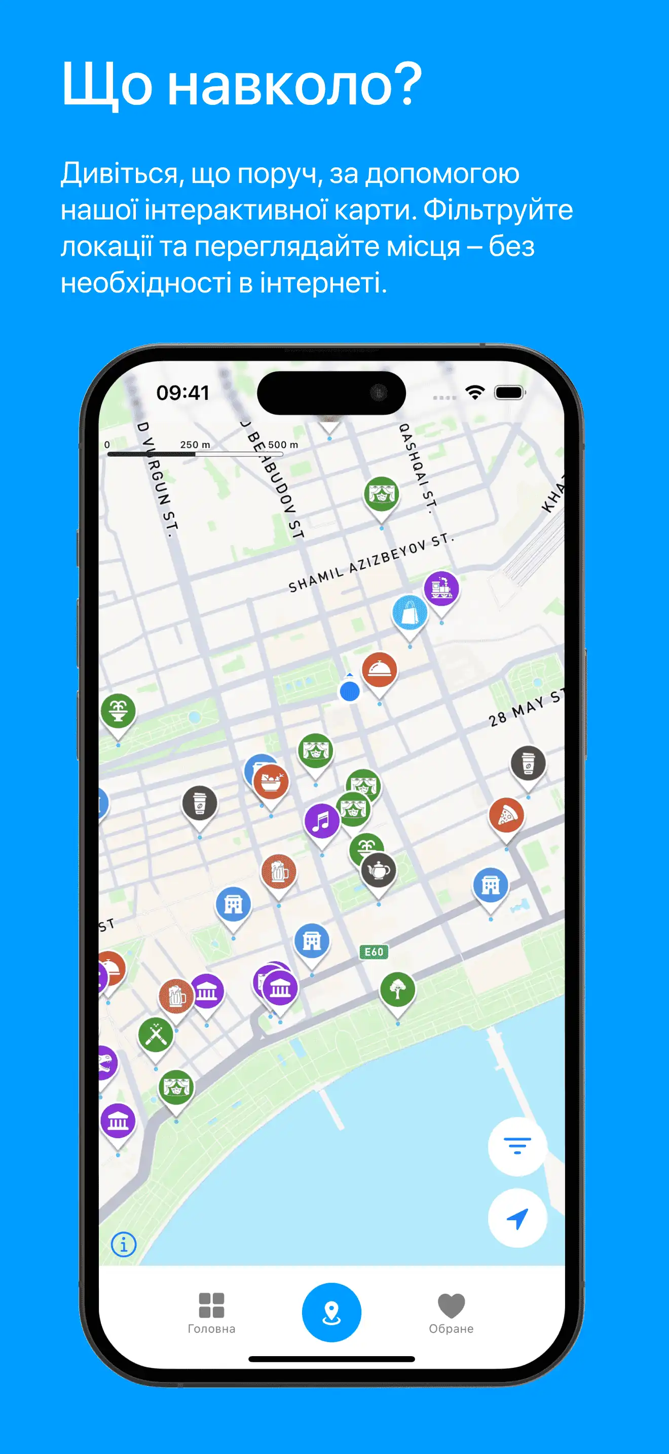 visit baku map page screenshot