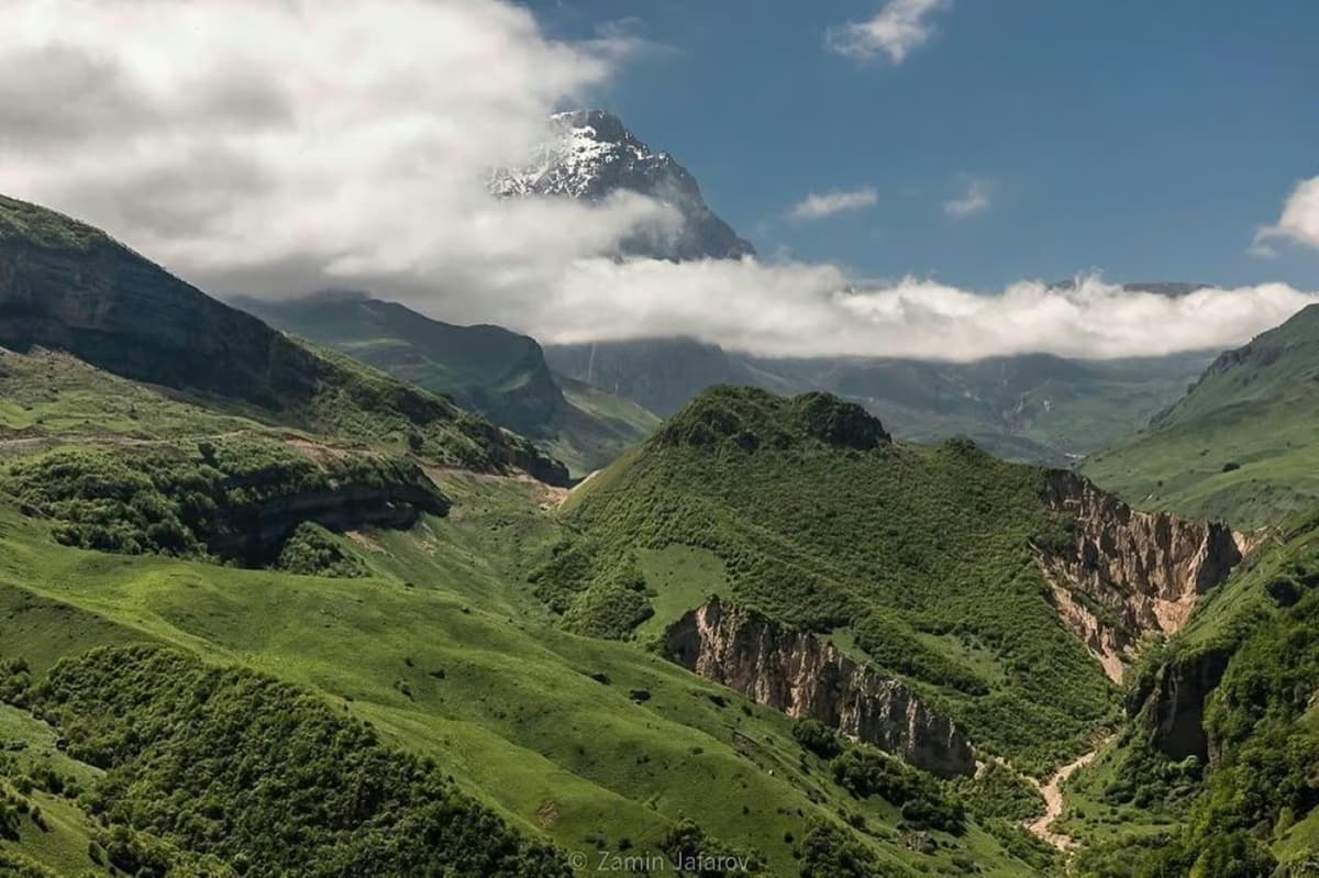 Baku: Guba-Shahdag Resort-Candy Mountain and Laza Waterfall