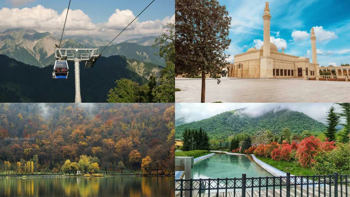 Бакі–Габала–Шамахы: Туфандағ, Нохур көлі және лаванда егістіктері